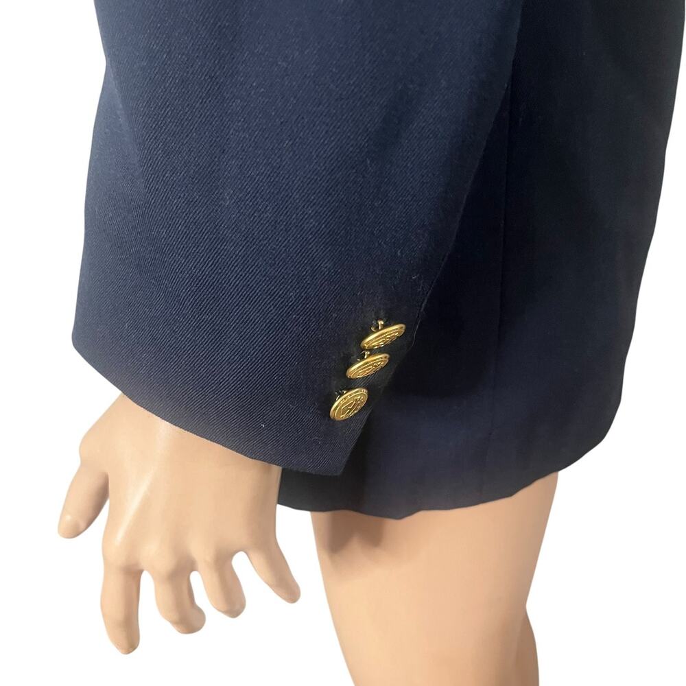 Freeberg Nordstrom Double-Breasted Blazer Womens Size 8 100% Wool - Picture 8 of 10